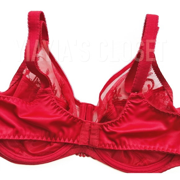 Empreinte 36D Apolline 07158 Embroidered Underwire Full Cup Bra in Fever - Picture 9 of 16